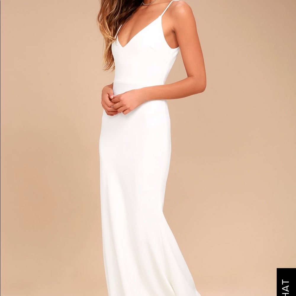 Infinite glory white maxi dress